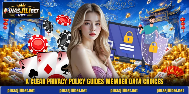 A clear privacy policy guides member data choices