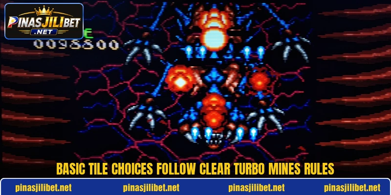 Basic tile choices follow clear Turbo Mines rules