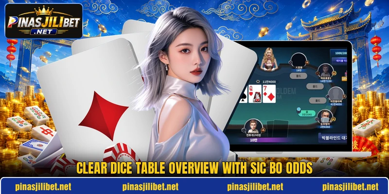 Clear dice table overview with sic bo odds Clear dice table overview with sic bo odds