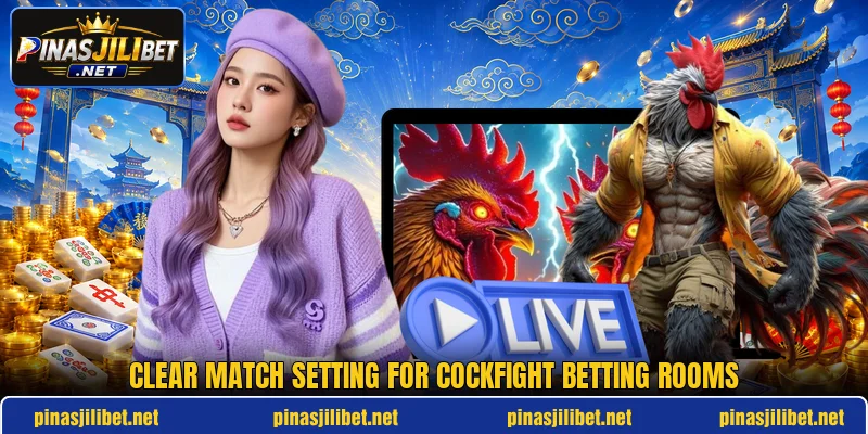 Clear match setting for cockfight betting rooms Clear match setting for cockfight betting rooms