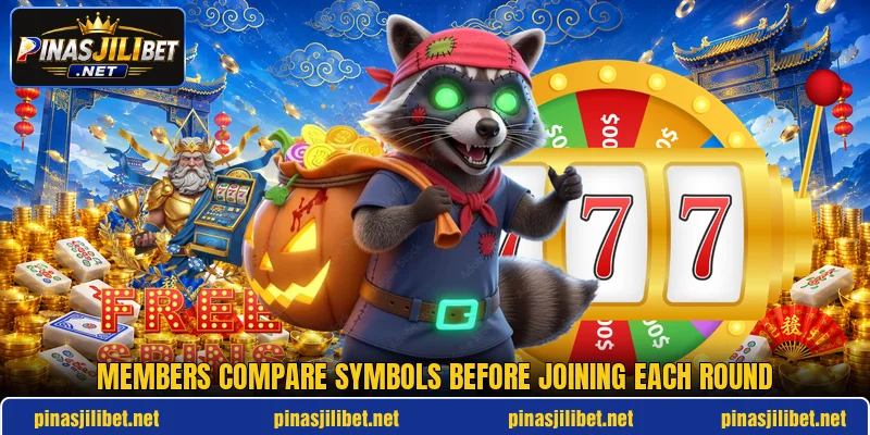 Members compare symbols before joining each round