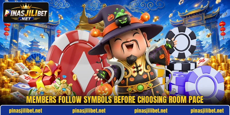 Members follow symbols before choosing room pace Members follow symbols before choosing room pace