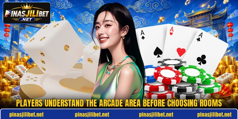 Players understand the Arcade area before choosing rooms Players understand the Arcade area before choosing rooms