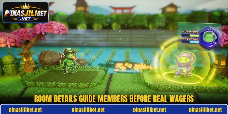 Room details guide members before real wagers Room details guide members before real wagers