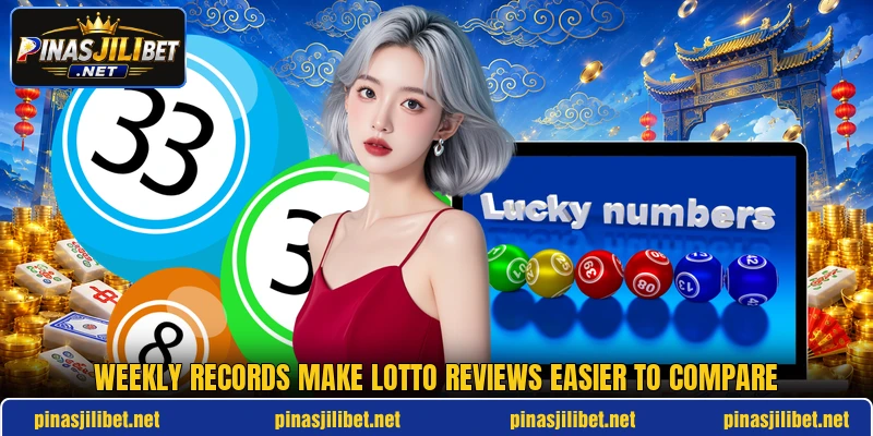 Weekly records make lotto reviews easier to compare
